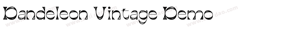 Dandeleon Vintage Demo字体转换